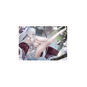 Nikke Cinderella &quot;Glass Princess&quot; Anachiro Posing with legs and falling glass slipper, Goddess of Victory sticker, Anime & Manga Sticker