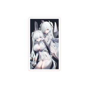 Nikke Cinderella &quot;Glass Princess&quot; Anachiro Adesivi gemelli dagli occhi rossi e blu, Adesivo dea della vittoria, Adesivo anime e manga