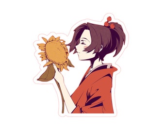 Samurai Champloo Fuu Sunflower Anime Sticker