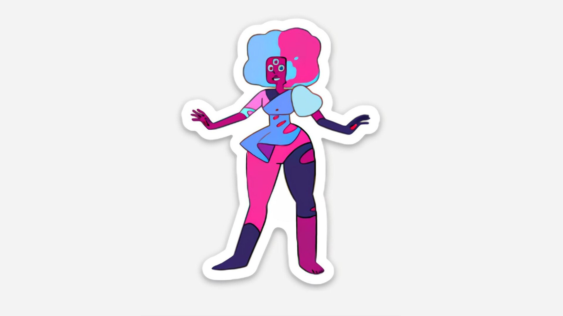Steven Universe Garnet's First Fusion Sticker