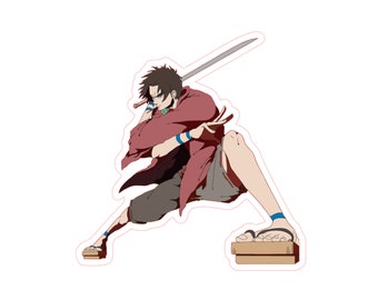 Samurai Champloo Mugen Breakdancing Samurai with Sword Anime Sticker