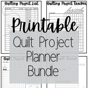 Planificador de proyectos de colcha imprimible