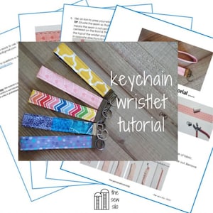 Keychain Wristlet Tutorial - DIGITAL DOWNLOAD