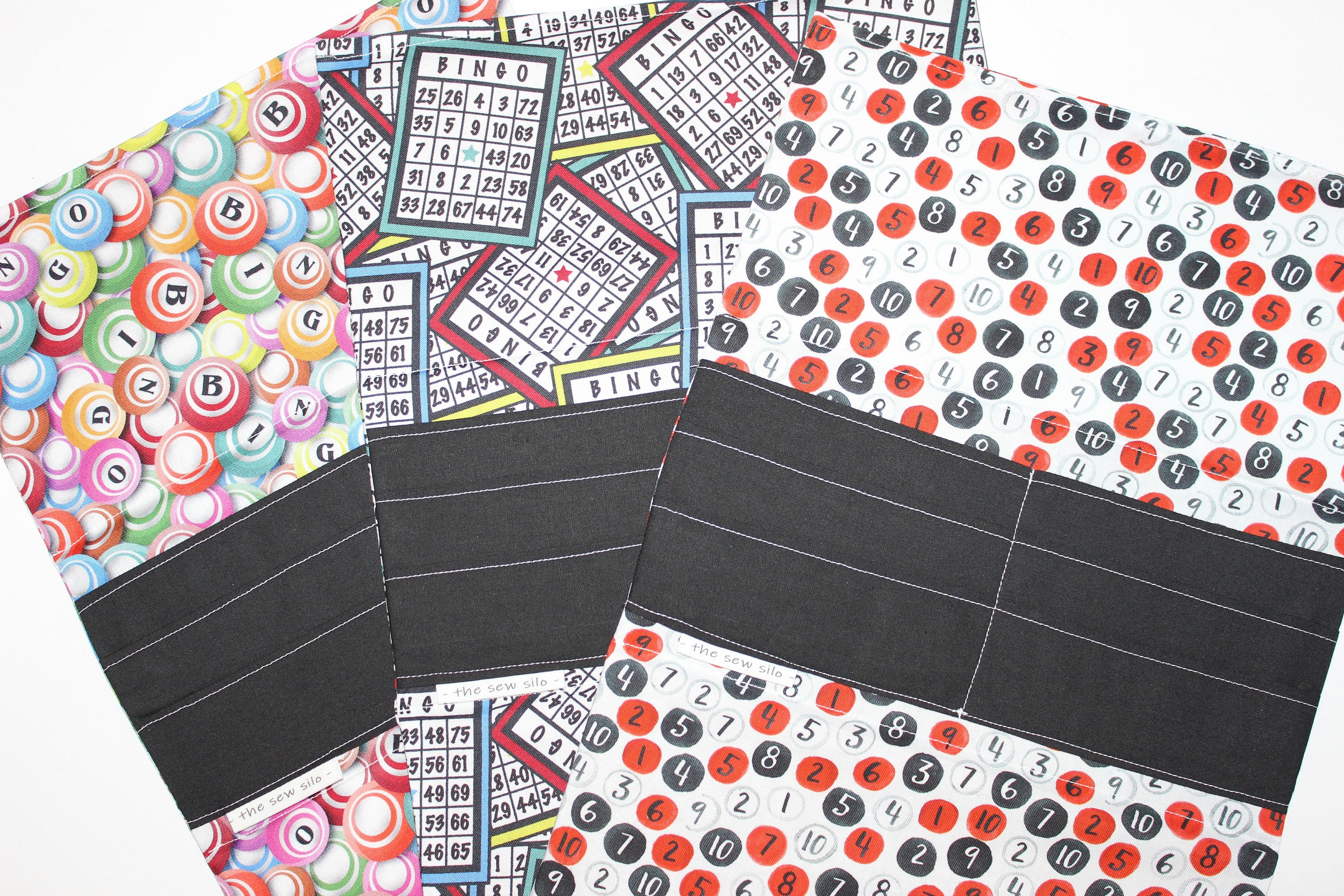 Fabric Playing Card Holder Bingo Pull Tab Holder Colorful Bingo Balls Bingo Cards Etsy