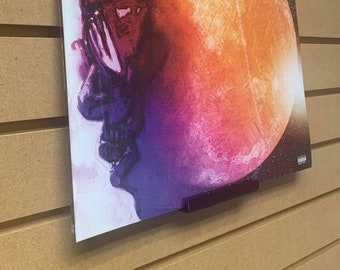 Soporte de pared para discos de vinilo, soporte y exhibición con kit de hardware