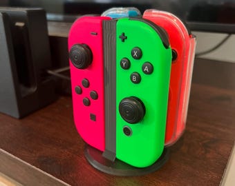 Soporte para Joy-Con de Nintendo Switch: admite 4 mandos