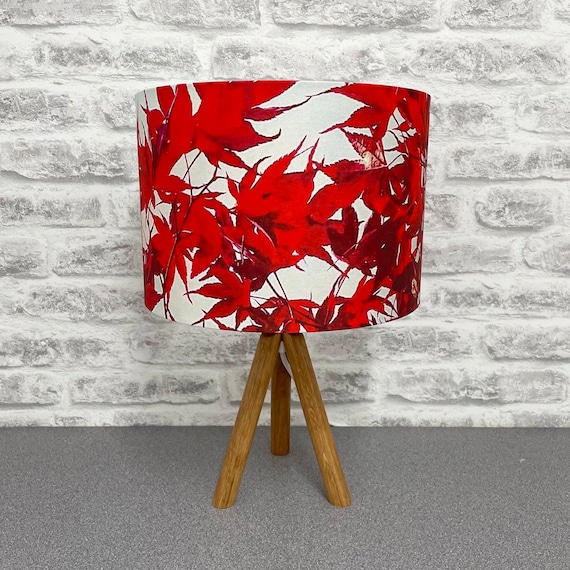 Handmade lampshade. Stunning abstract design. Colourful. Home. Funky. Lifestyle. Interiors. Creative. Interior Design. Maple Leaves.