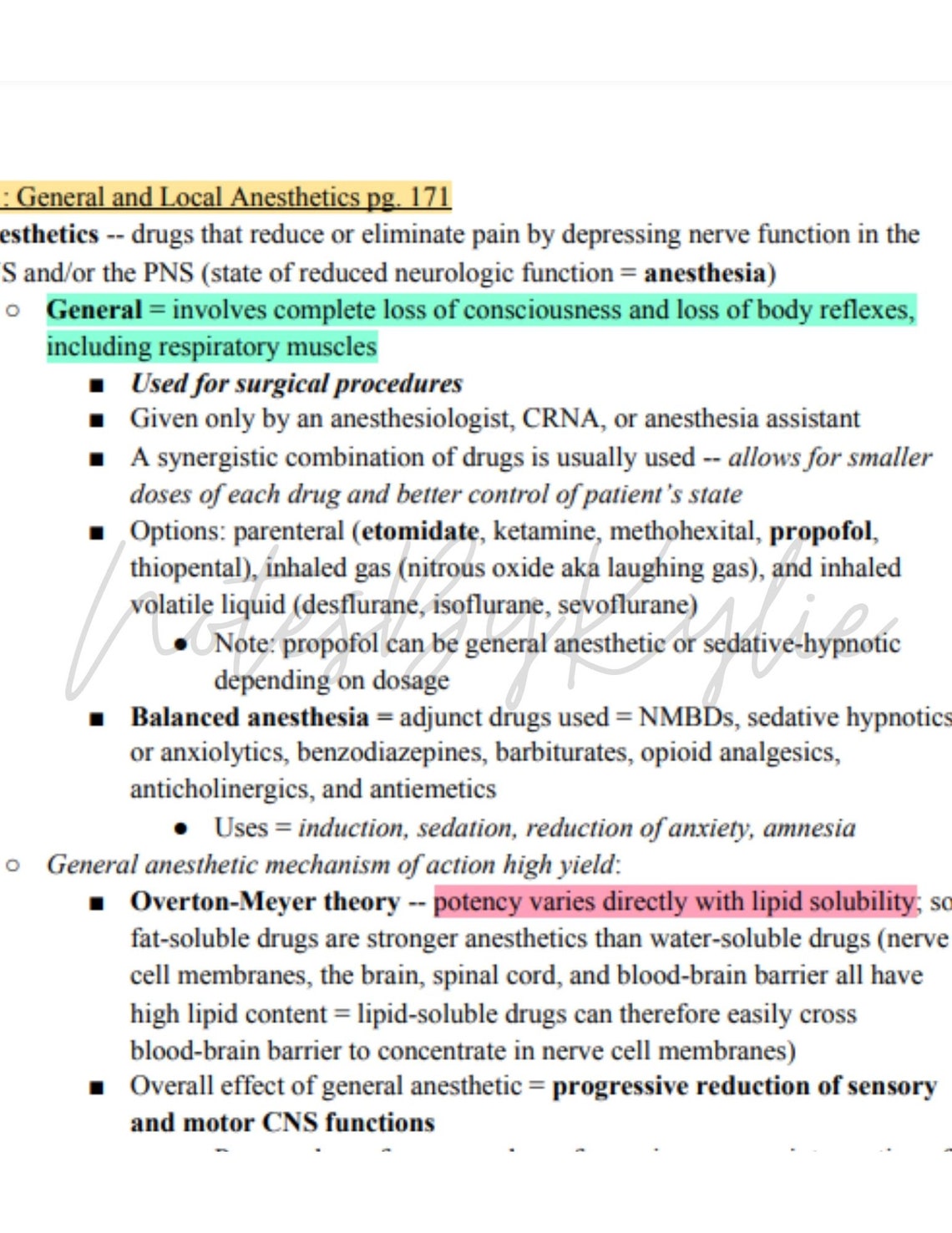 General Anesthetic Drugs Local Anesthetic Drugs Anesthesia Etsy