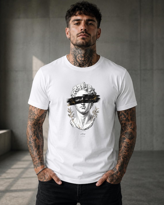 Greek Statue Graphic T-Shirt | Renaissance Minimalist Streetwear Tee