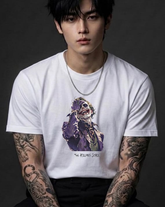 The Killing Joke Graphic T-Shirt, Comic Inspired Streetwear Tee, Gothic Alternative Fashion