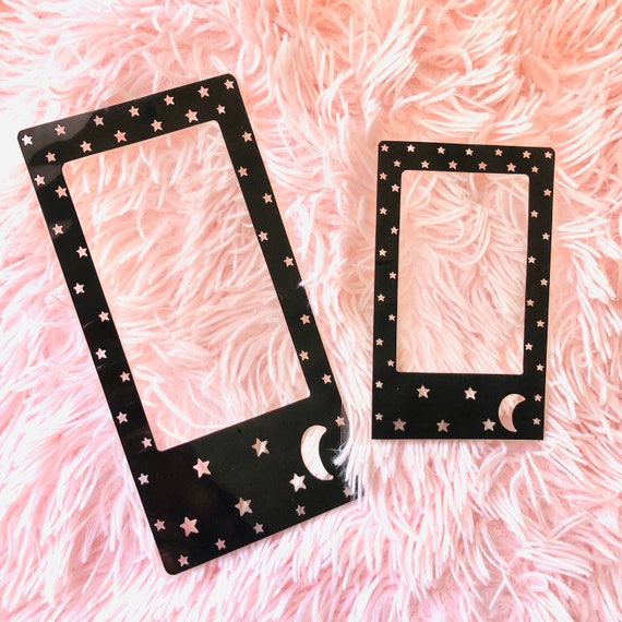 Stars and Moon Picture Frame Vinyl Dashboard Etsy