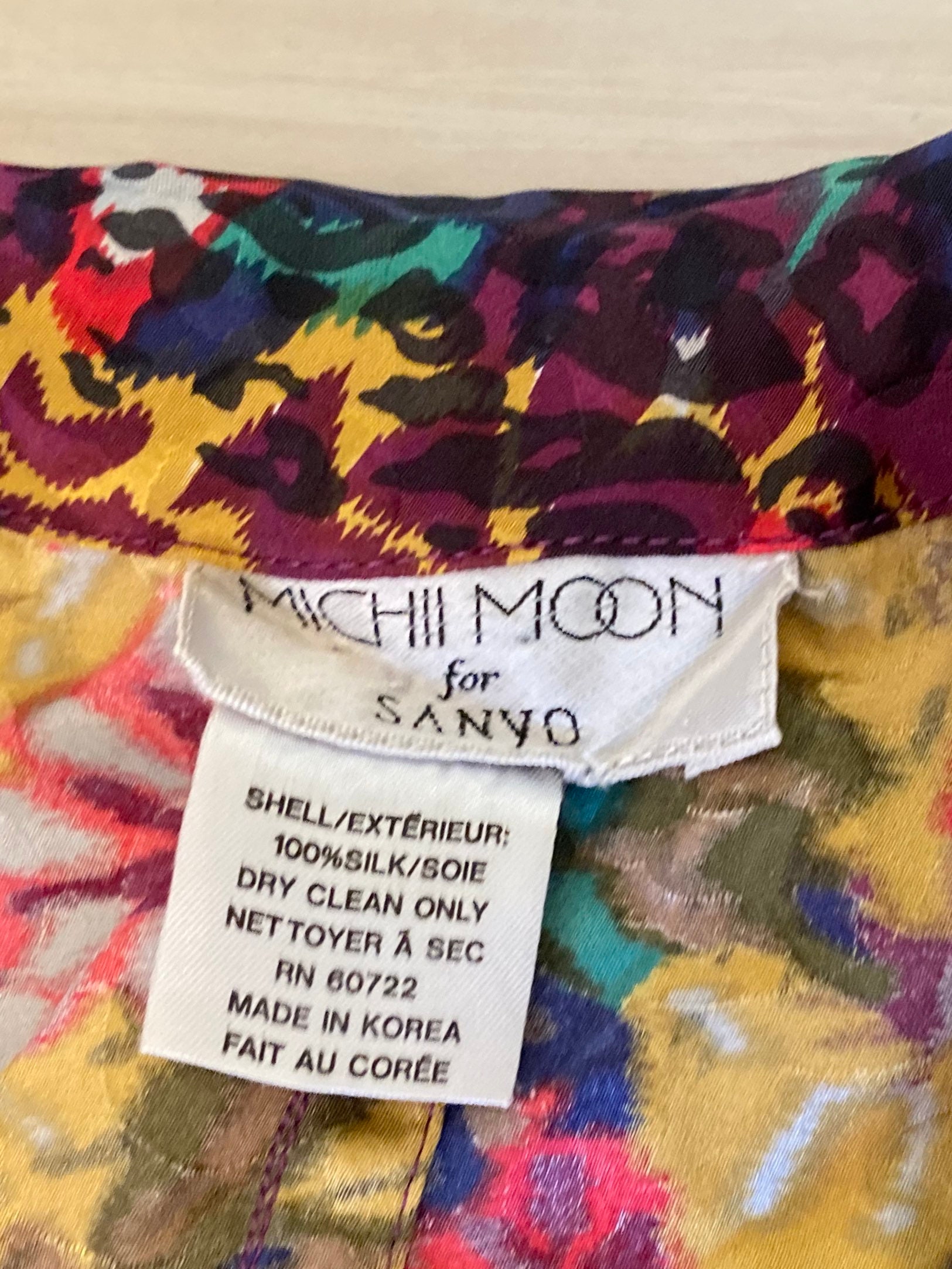 Vintage 70's Button-up “michii Moon” Abstract Top - Etsy Canada