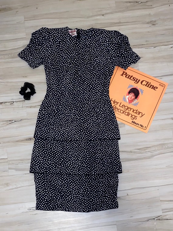 Vintage 60’s (size 4) “Maggy London” Polka-Dot Dr… - image 1