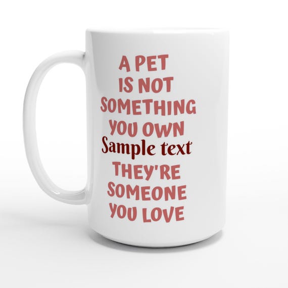 Pet Rescue Parent Gift White 15oz Ceramic Mug