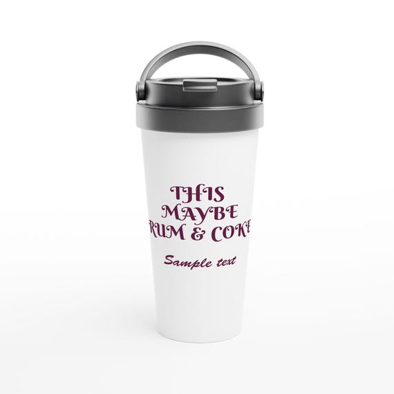 Personalized Special Traveling Spirit Buddy Gift White 15oz Stainless Steel Travel Mug