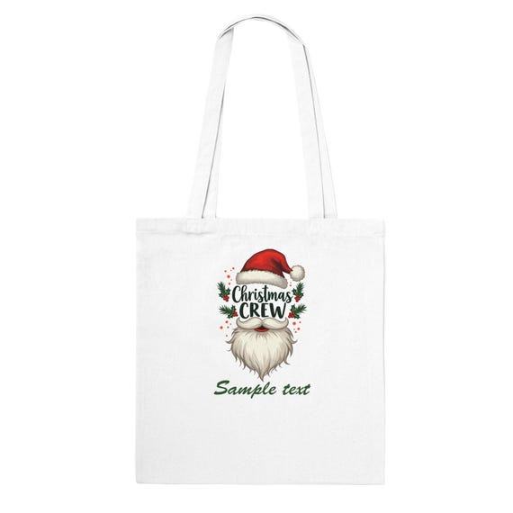 Personalized Christmas Crew Family Office Gifts Classic Tote Bag