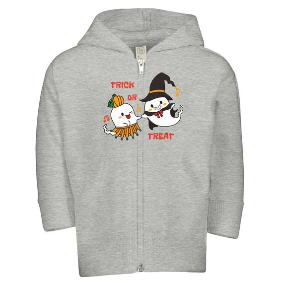 Halloween Kids Zip Fleece Hoodie Spooky Snuggly Warm Cotton Blend Variety of Colors n Sizes