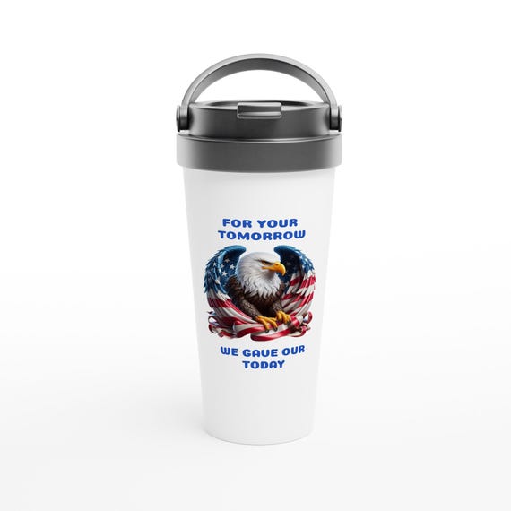 Military Appreciation Armed Forces 15oz Stainless Steel Travel  Mug