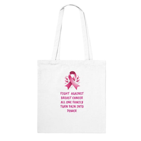 Breast Cancer Awareness Support Classic Tote Bag Choice of Colors