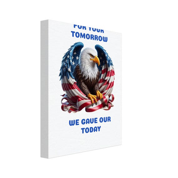 AWESOME GIFT Support Admiration Goals Challenges Military Armed Forces Brother Sister Uncle Friend  - Canvas