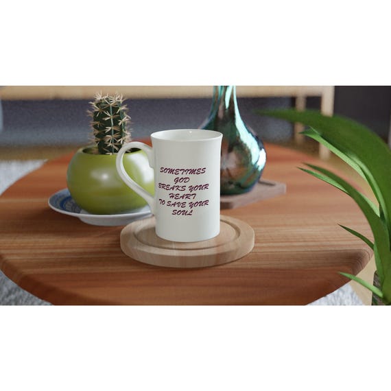 Saving Souls Faith Mug - Beautiful Porcelain Coffee Cup - Inspirational Gift for Believers