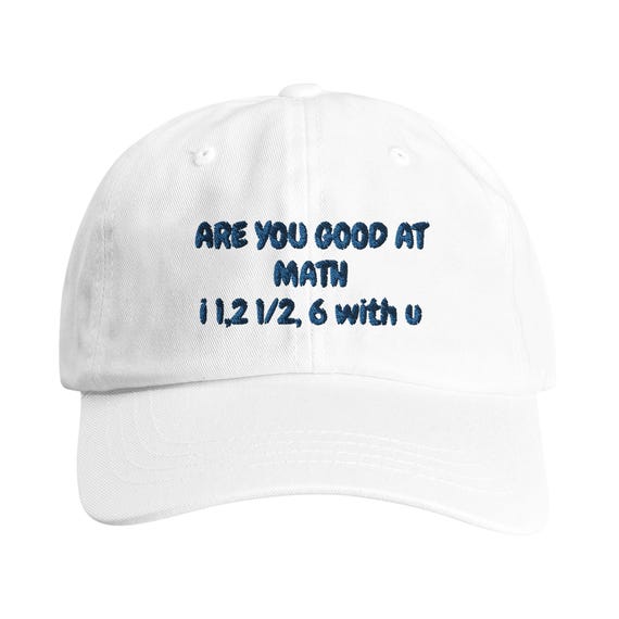 Math Person in Life Gift Adult Low-Profile Cotton Twill Cap