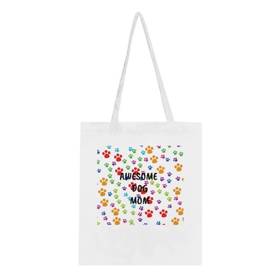 GIFT FOR Pet Lovers Dog Lovers Dog Mom Rescue Awesome Classic Tote Bag  for All Your Pouches Essentials