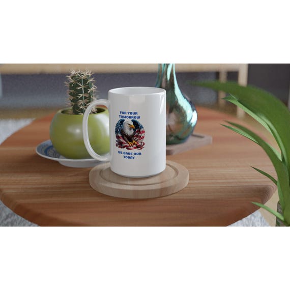 AWESOME NEW COLLECTION Admiration Support Challenges Military Armed Forces Brother Sister | - White 15oz Ceramic Mug
