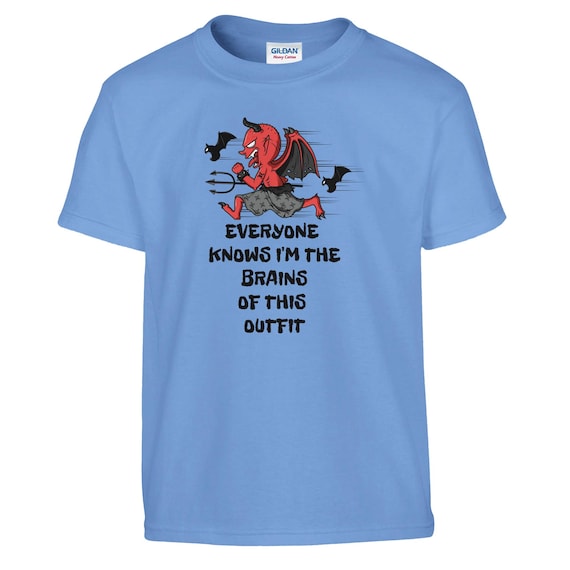 Funny Devilish Kid Shirt Classic Kids Crewneck T-shirt