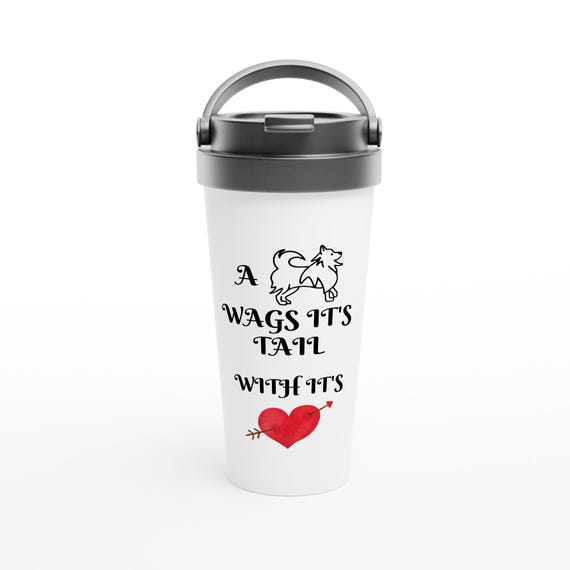 Doggie Parents Puppy People Pet Mom & Dad White 15oz Stainless Steel Travel Mug