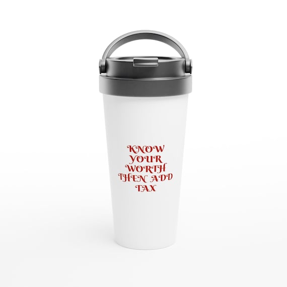 Funny Inspiring Challenges Goals 15oz Stainless Steel Travel Mug Leak proof Secure Lid