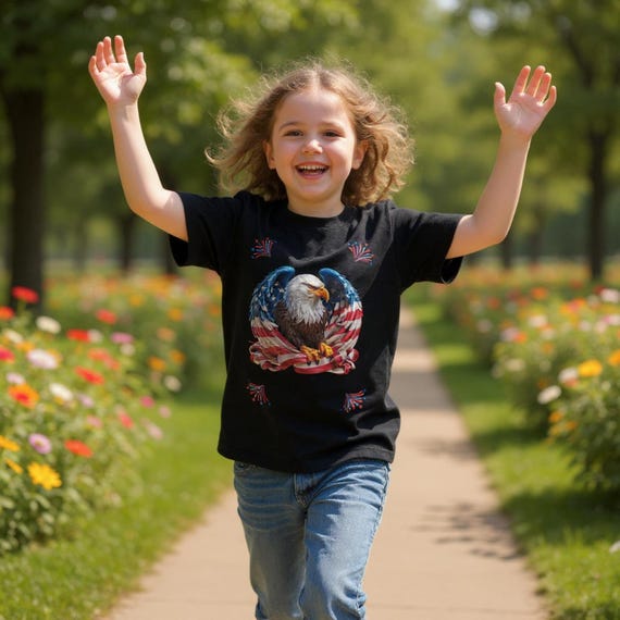 GIFT FOR Kids Boys Girls Military Families Freedom Peace Appreciation Armed Forces Classic Kids Crewneck T-shirt | Gildan® 5000B