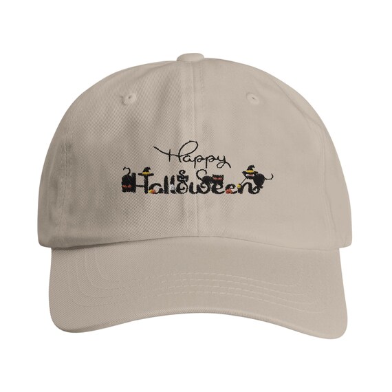 Halloween Trick or Treat Cotton Twill Cap Adult low-Profile Design Choice of Colors
