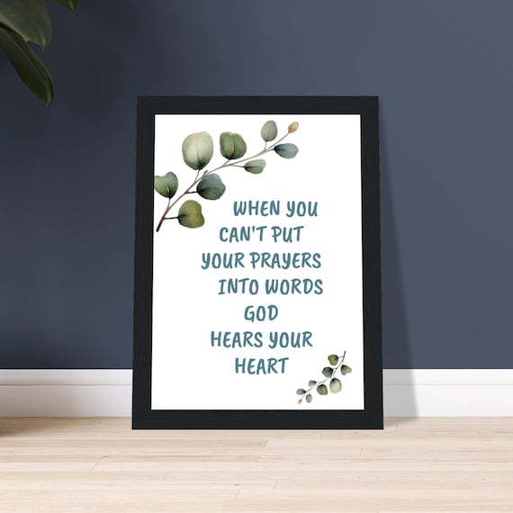 MOTHER'S DAY Peace Faith Inspiration...Classic Matte Paper Wooden Framed Poster...Variety of Sizes and Frame Colors to Match Most Decor