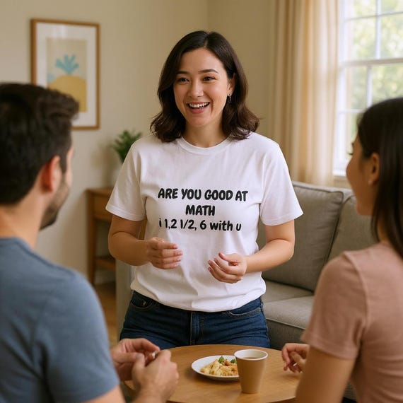 Funny Sarcasm Math Challenge Unisex T-Shirt: