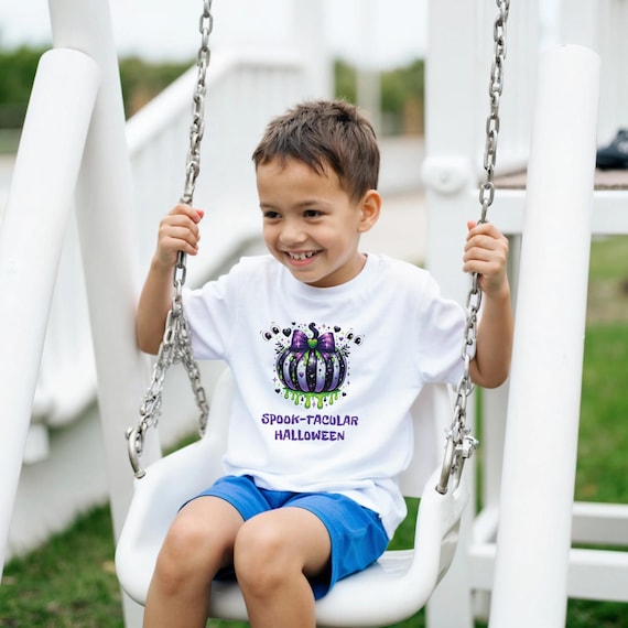 Kids Spooky Halloween Party T-Shirt - Fun & Comfy Halloween Apparel Variety of Colors n Sizes