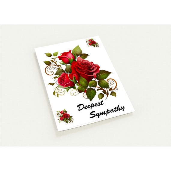 GIFT FOR...Sympathy Condolences Greeting Cards Cards - Personalized Folded Greeting Cards - Elegant Foil Accents