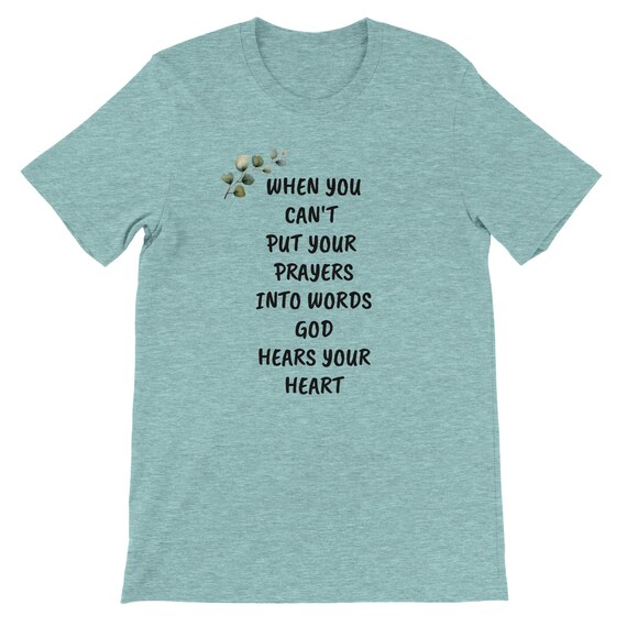 MOTHER'S DAY Faith Prayer Inspiration...Premium Unisex Crewneck T-shirt | Bella + Canvas 3001...Variety of Sizes & Colors