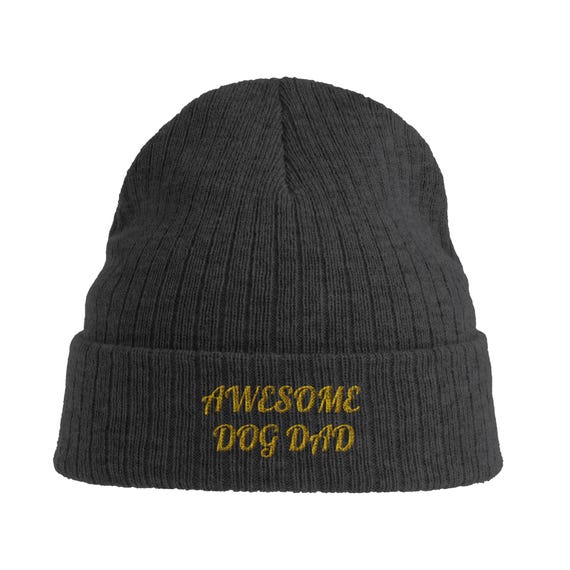 Pet Dad Doggy Dad Pet Lovers Warm Sustainable Rib Cuffed Beanie | Atlantis Headwear RIO Variety of Colors