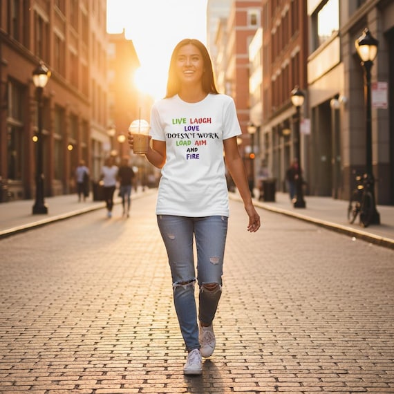 Sarcastic Love Graphic T-Shirt: Snarky Couple's Tee Double Side Printing