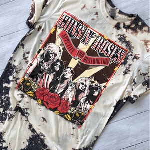 Guns N Roses Bleached Band Shirt