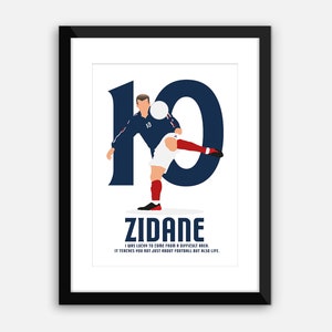 DIGITAL: Zinedine Zidane, France, World Cup, 10. Instant Download, Digital Print, Poster, Art, Gift, Wall Art.