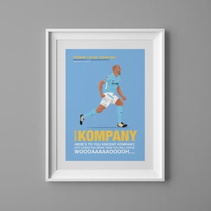 Vincent Kompany Man City Loves You More Than You Will Know poster print art