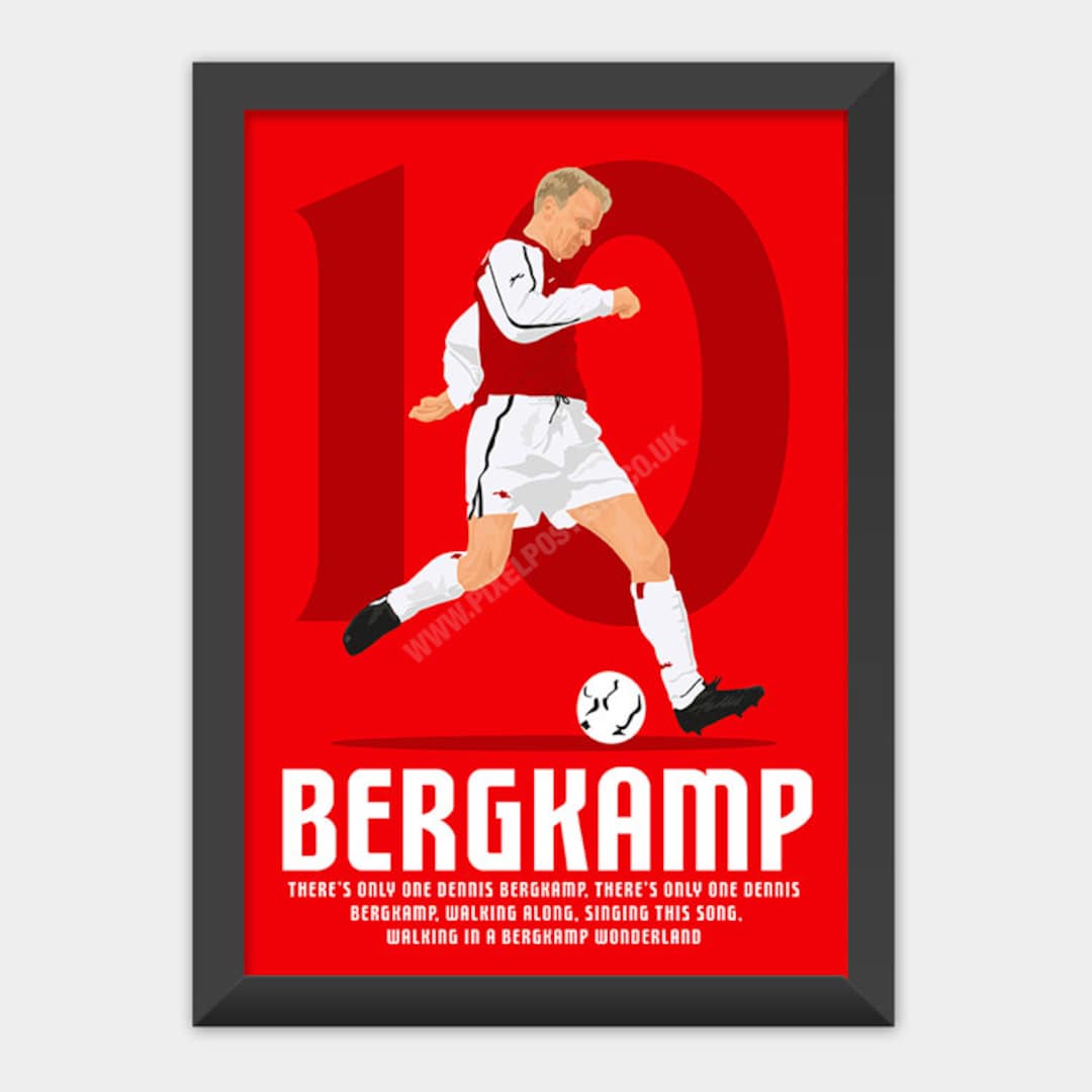 Dennis Bergkamp - Maillot officiel signé Arsenal Icon