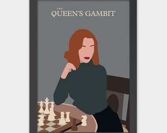 The Queen's Gambit Chess poster print art