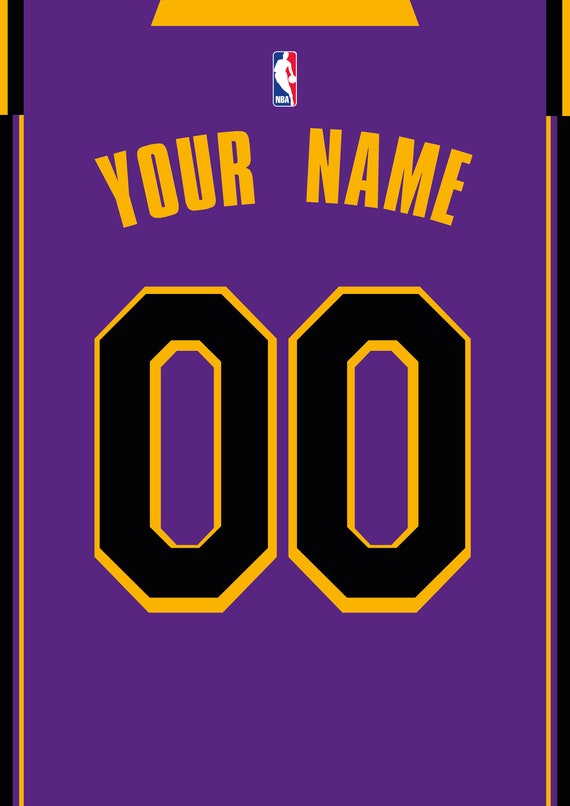 Custom Basketball Jersey Los Angeles Lakers Jordan. Digital 