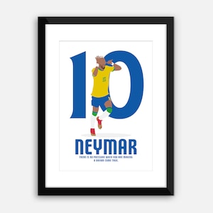 DIGITAL: Neymar, Brazil, World Cup, 10. Instant Download, Digital Print, Poster, Art, Gift, Wall Art.