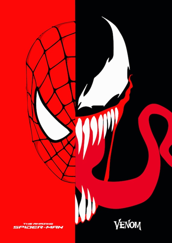 Spiderman Venom Poster Print Art - Etsy