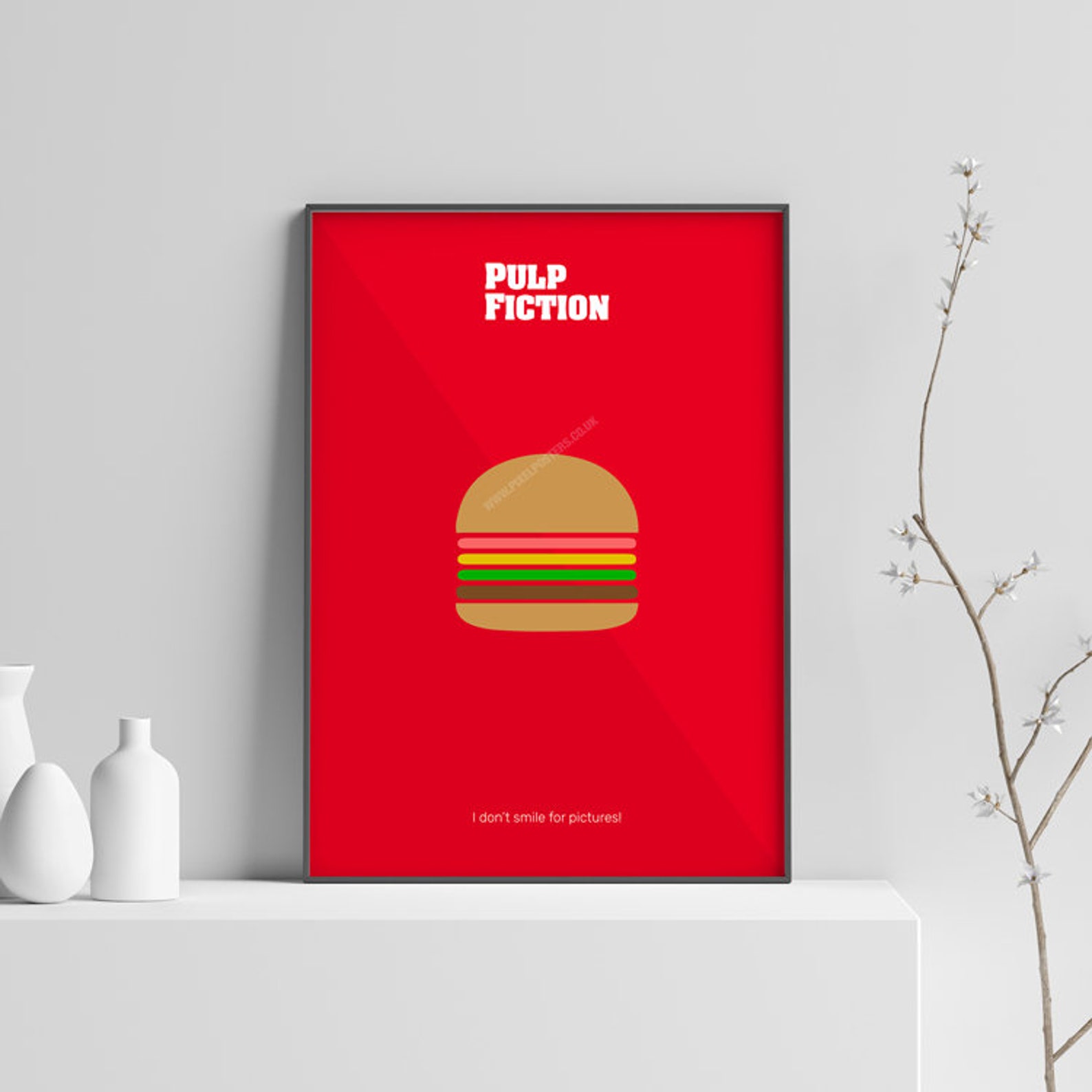 Pulp Fiction Burger Poster Print Art Etsy