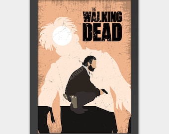 Stampa artistica del poster di The Walking Dead Rick In Thought